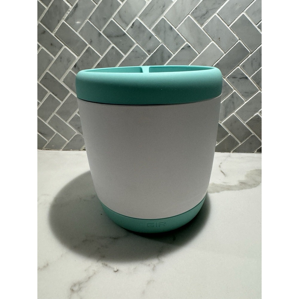 Silicone Utensil Spatula Holder Cyan Turquoise Organizer Easy To Clean